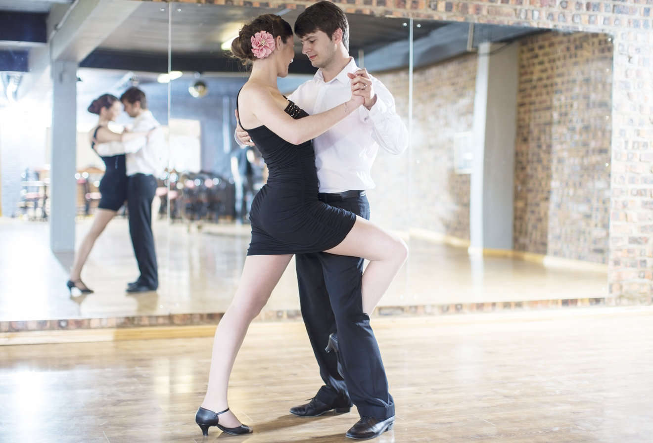Couple enjoying a romantic dance lesson in Cypress TX