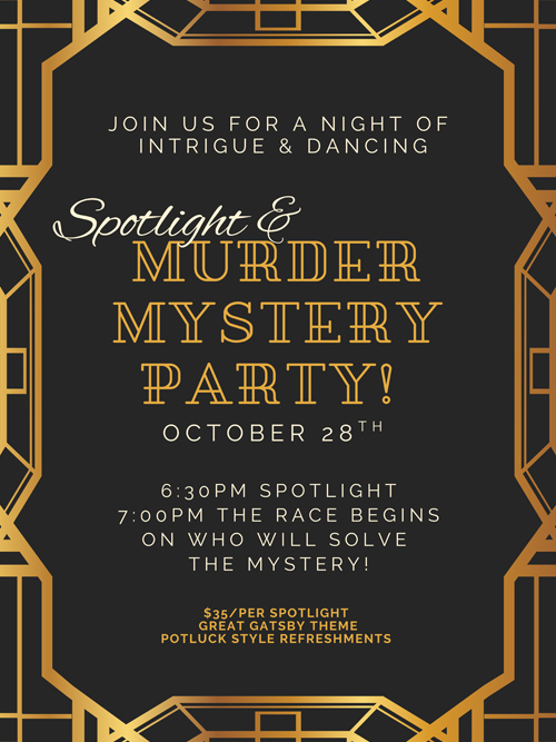 Spotlight & Murder Mystery Party at Arthur Murray Cypress